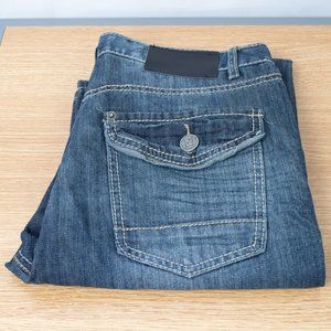 CJ Black Premium Jeans Low Rise Boot 29 (30 X 33) Men's Denim Jeans Flap Pocket